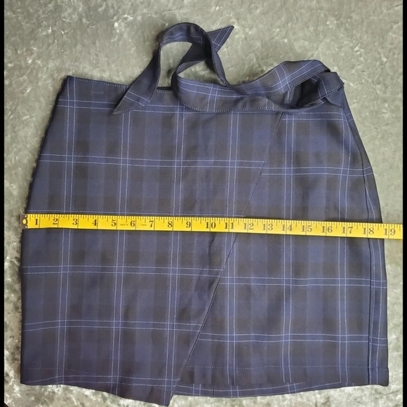 Express Wrap Plaid Skirt - Picture 7 of 8